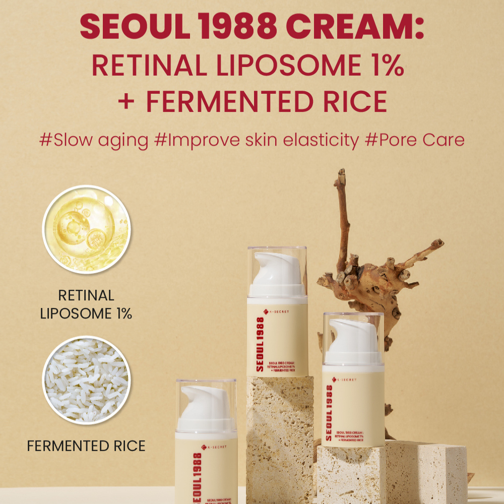 K SECRET SEOUL 1988 Cream Retinal Liposome 1 Fermented Rice 50ml-3
