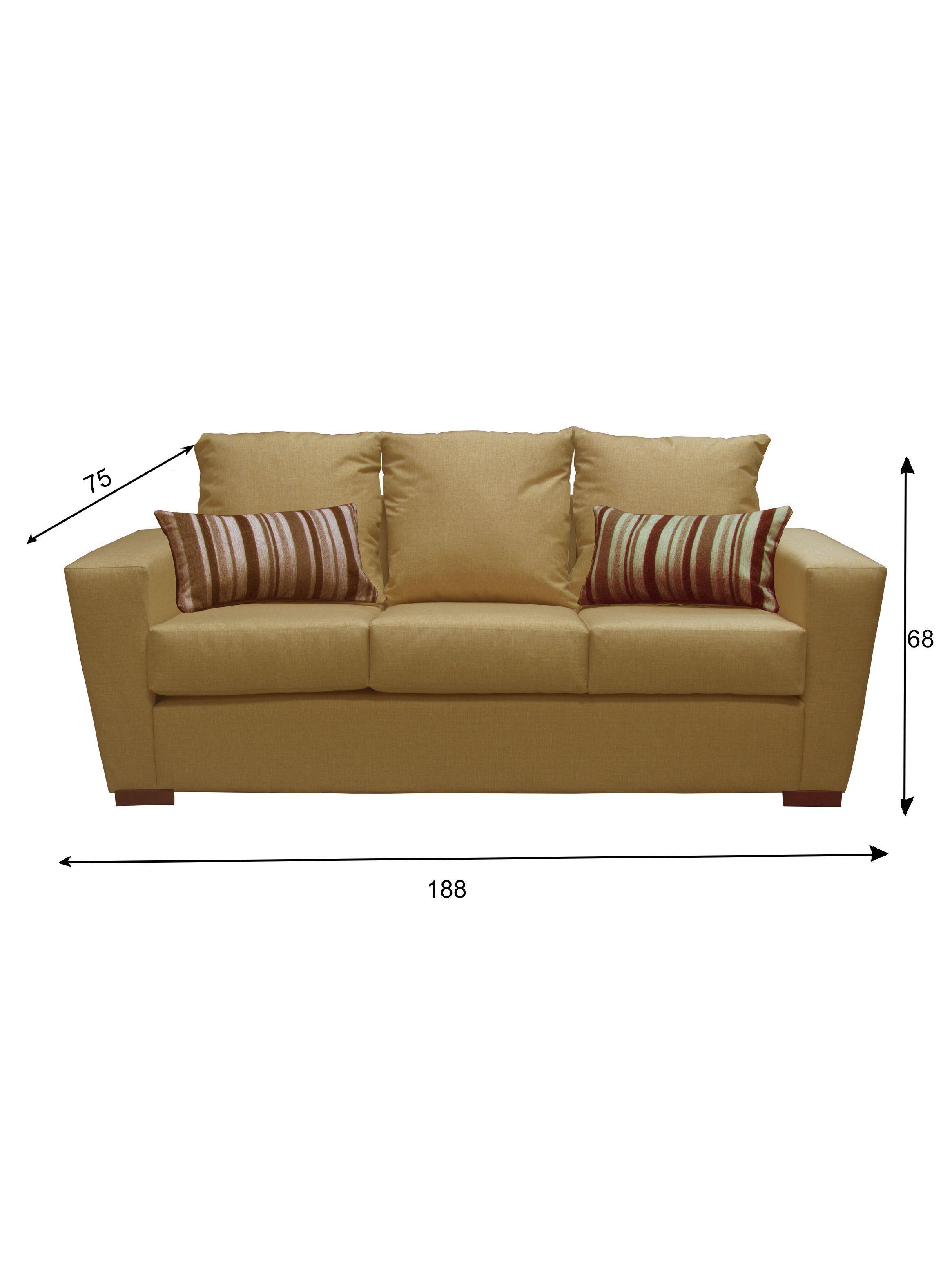 Sofa Anne 3 Cuerpos Beige -2