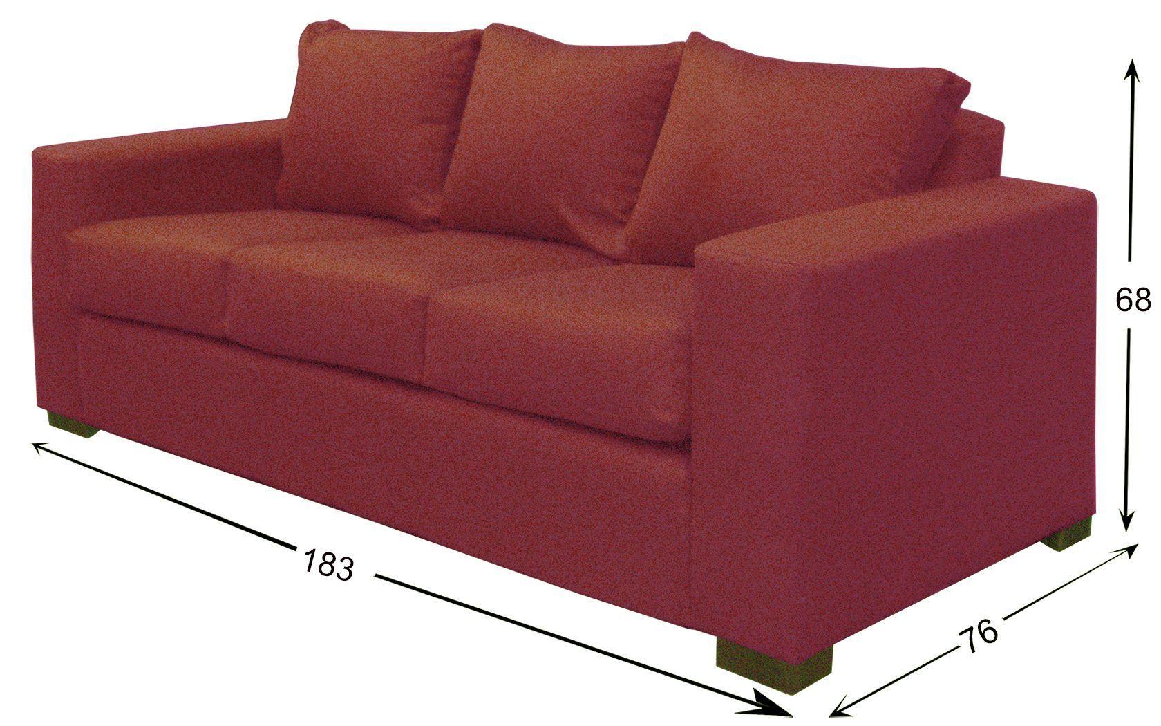 Sofa Cedric 3 Cuerpos Berry-2