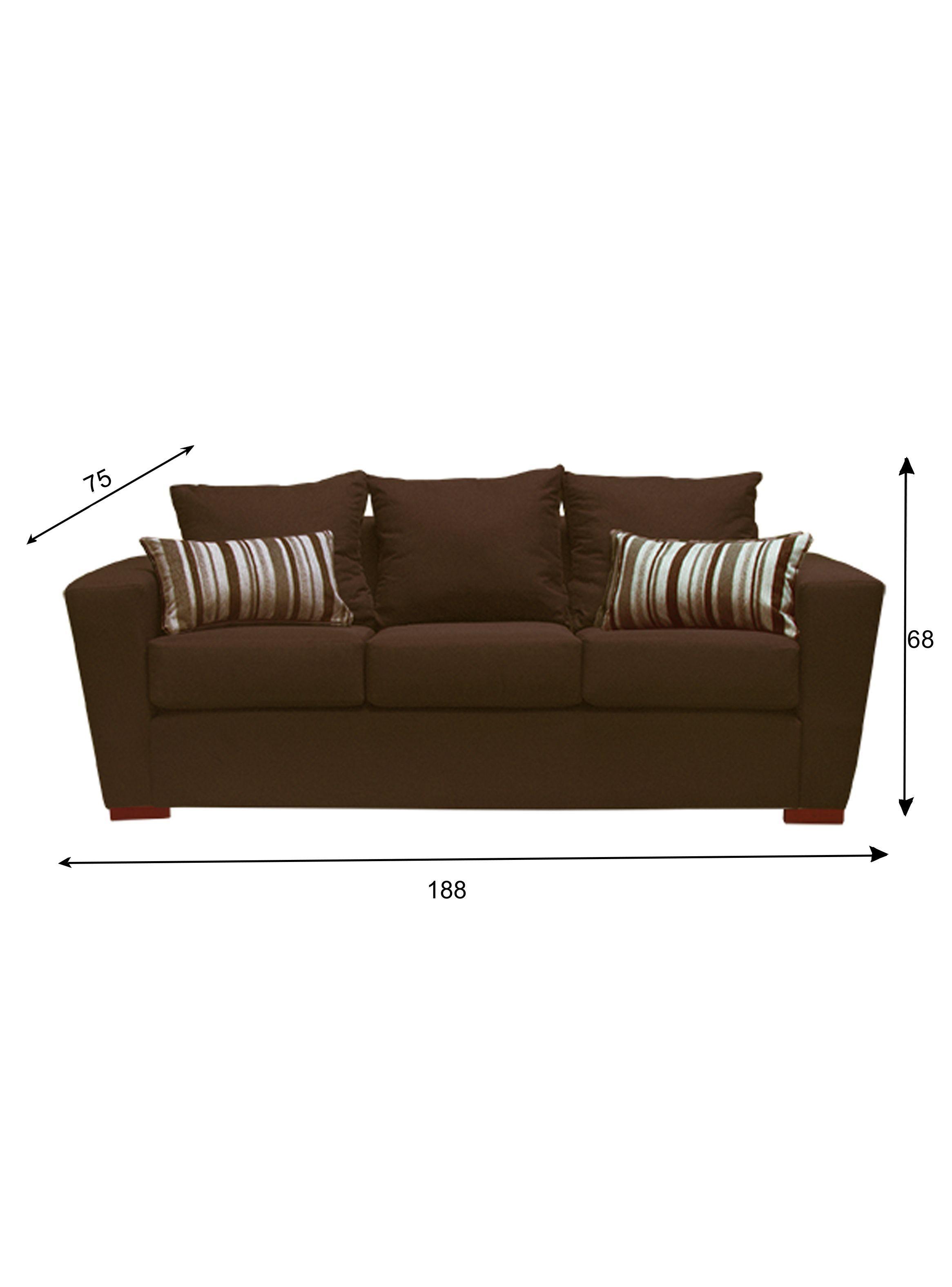 Sofa Anne 3 Cuerpos Brown-2
