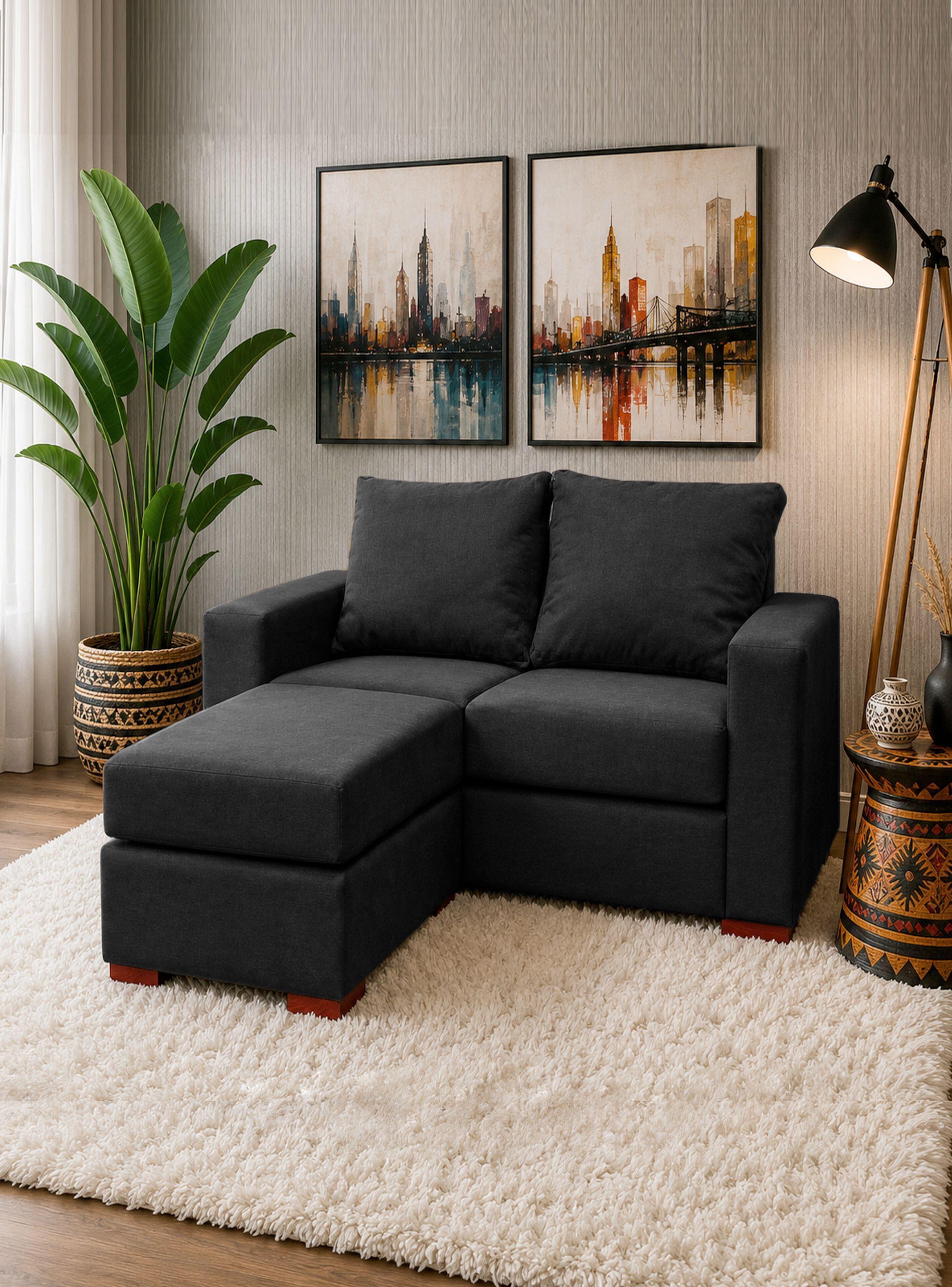 Sofa Seccional Lena 2  cuerpos Marengo  intercambiable -0