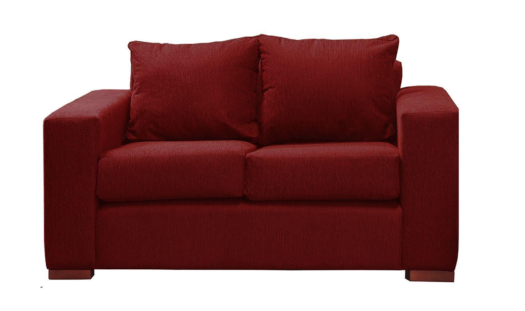 Sofa Seccional Lena 2 cuerpos Rojo intercambiable -1