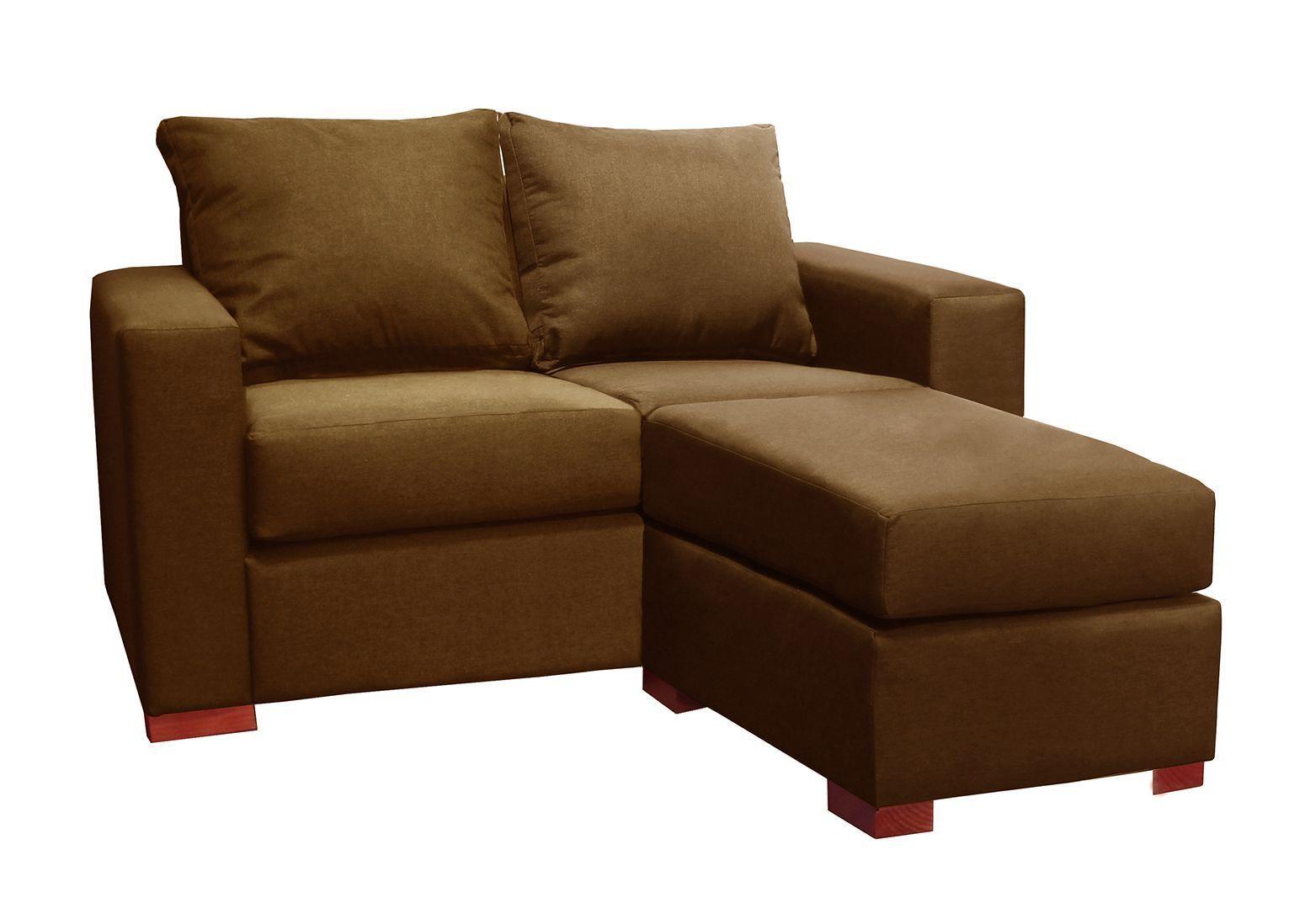 Sofa Seccional Lena 2  cuerpos cafe intercambiable -1