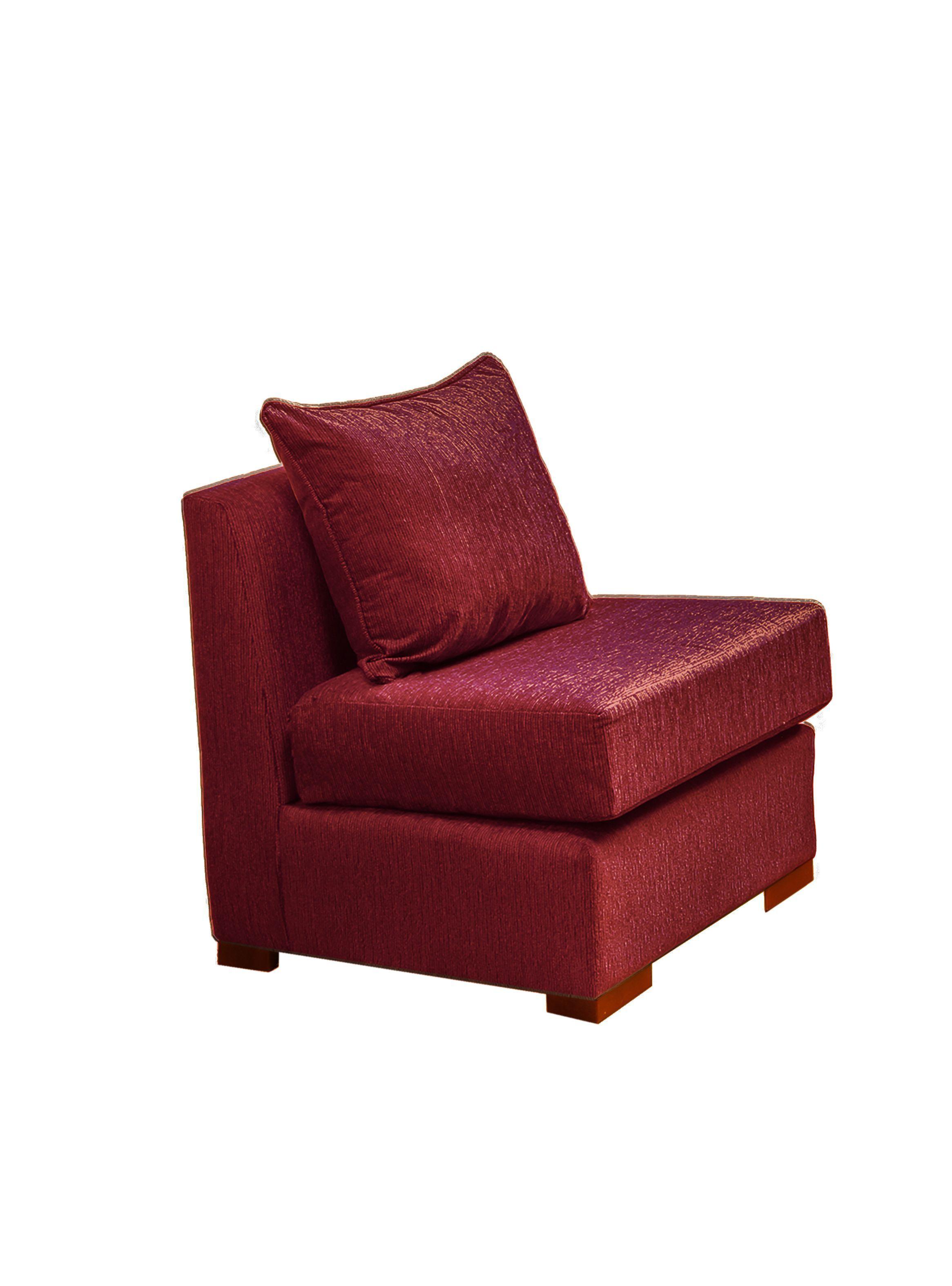 Living Sofa 2 cuerpos + 2 Sofa de 1 cuerpo Evans Rojo -2
