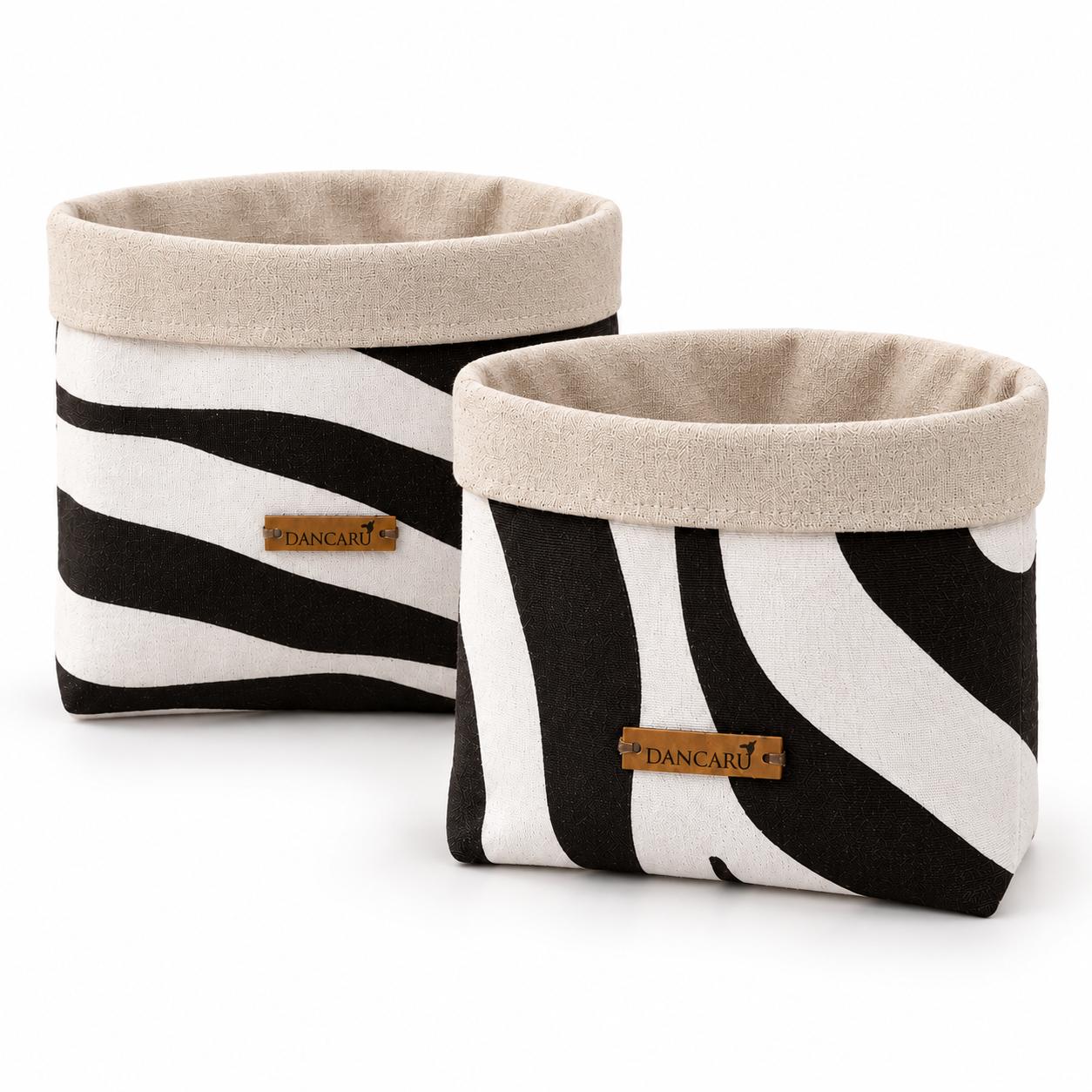 Paneras de Lona Animal Print Set 2 Unidades-0