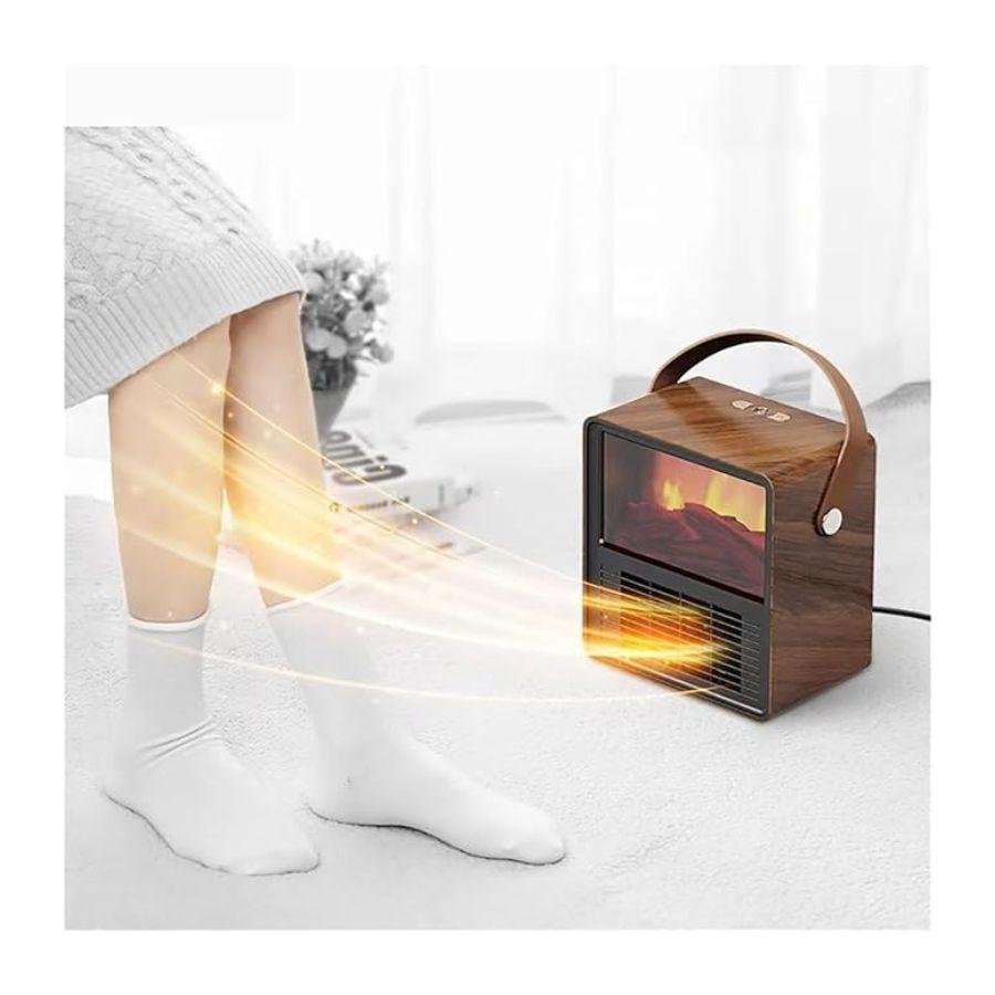 Calentador Eléctrico Portátil Chimenea Calefactor De Mesa 3d-3