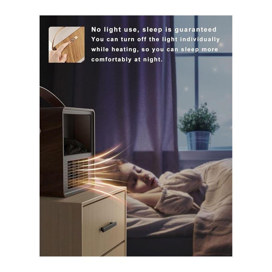 Calentador Eléctrico Portátil Chimenea Calefactor De Mesa 3d-4