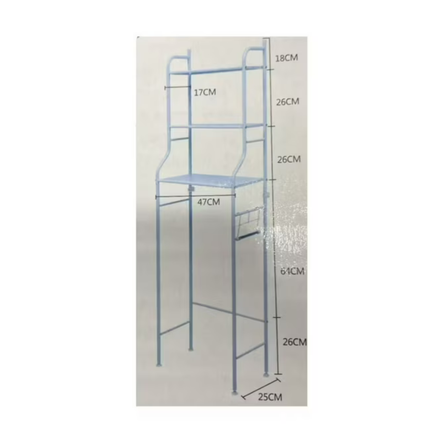 Estante Mueble Organizador De Baño 3 Niveles Repisa Color Blanco-2