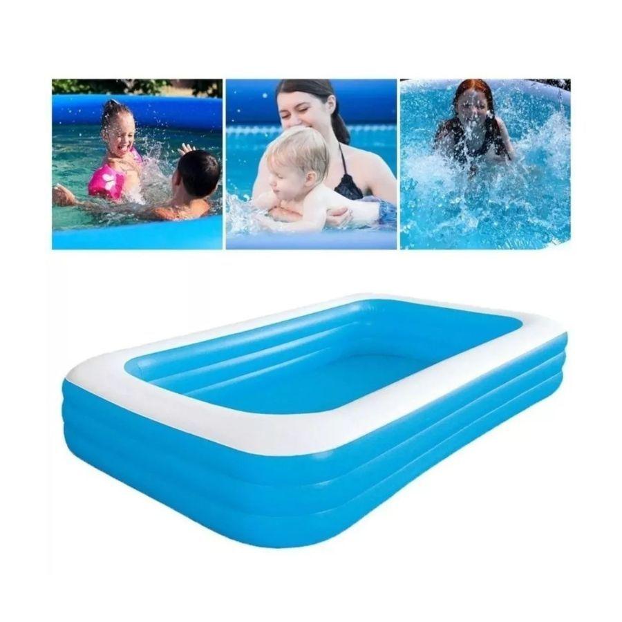 Piscina Inflable Rectangular 200x120x50 Verano Niños-3