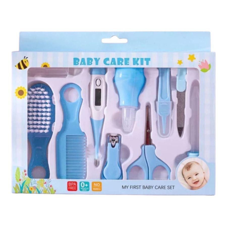 Set De Higiene Y Cuidados Del Bebé 10 piezas incluidas Azul-0
