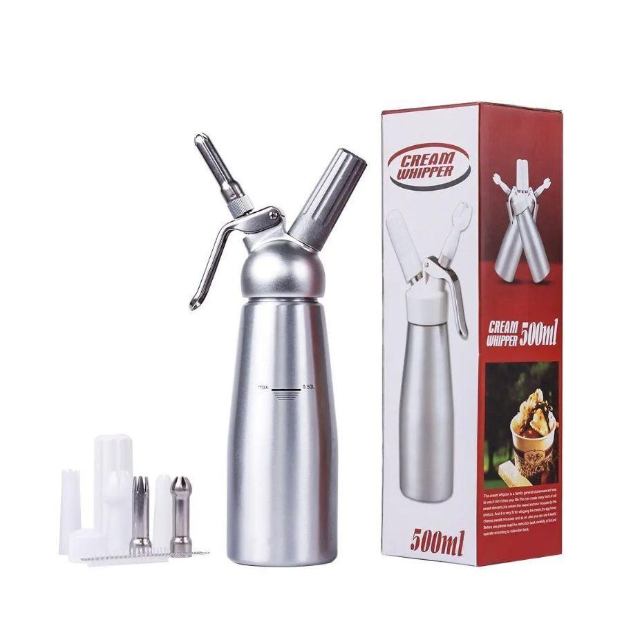 Sifón Crema Batida Dispensador Chantilly De Acero Inox 500ml-1