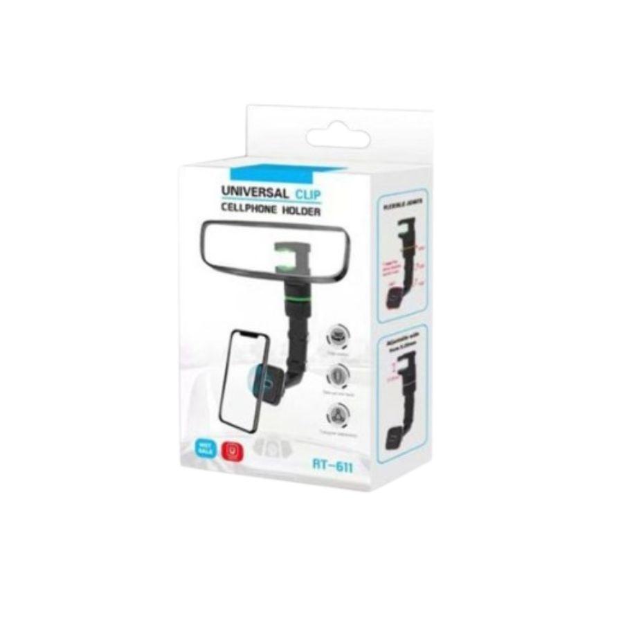 Soporte Retrovisor Auto Celular 360 Gira Multifuncional-2