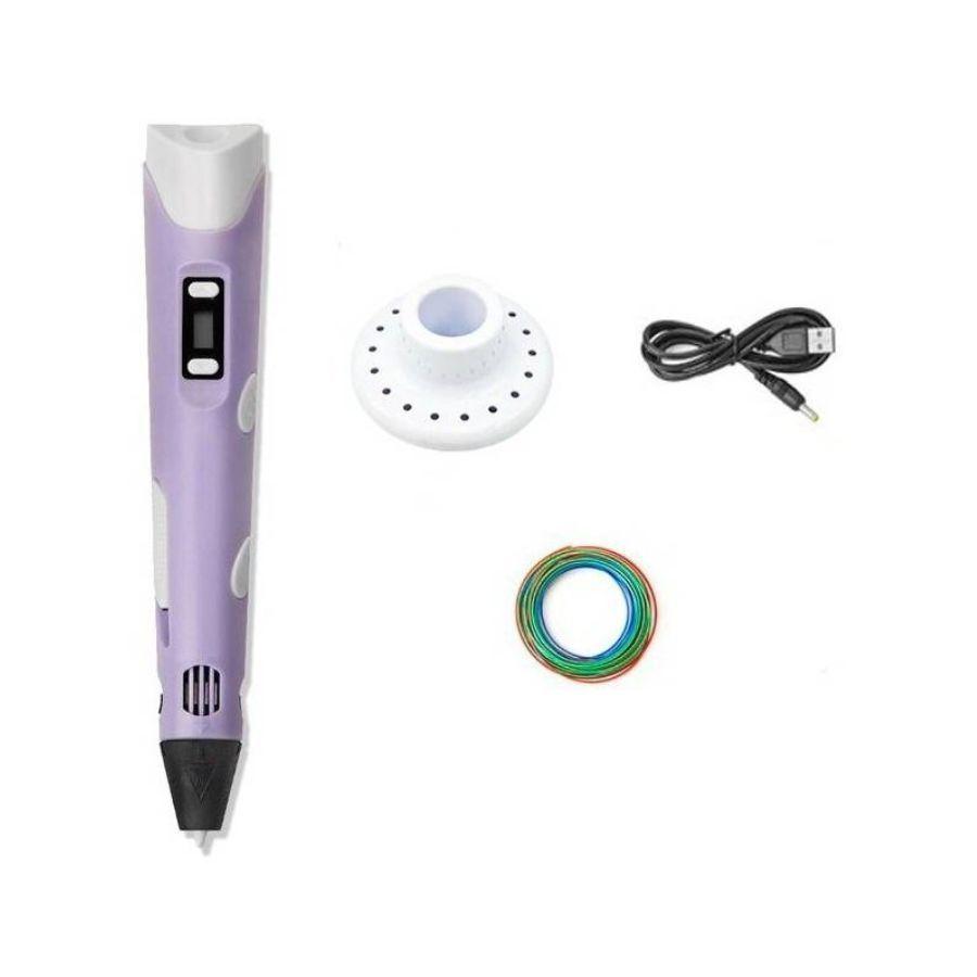 Lapiz Impresora 3D Morado con 3 Filamentos-1