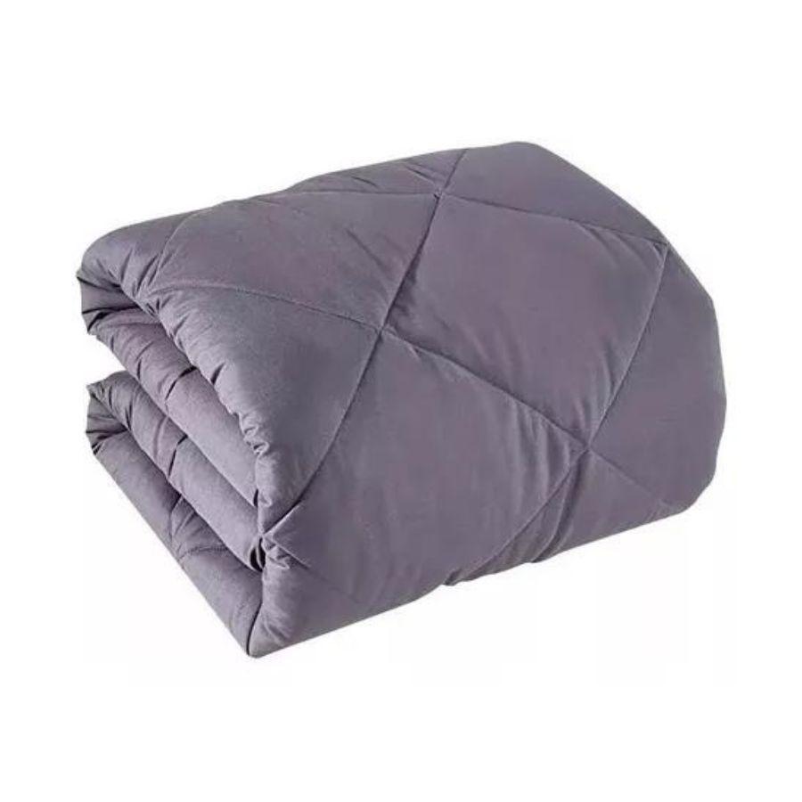 Plumon Edredon Nordico De Seda Plaza Y Media 150x200cm Gris-3