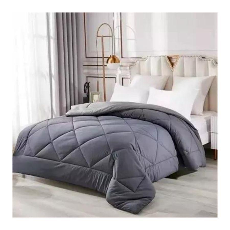 Plumon Edredon Nordico De Seda Plaza Y Media 150x200cm Gris-4