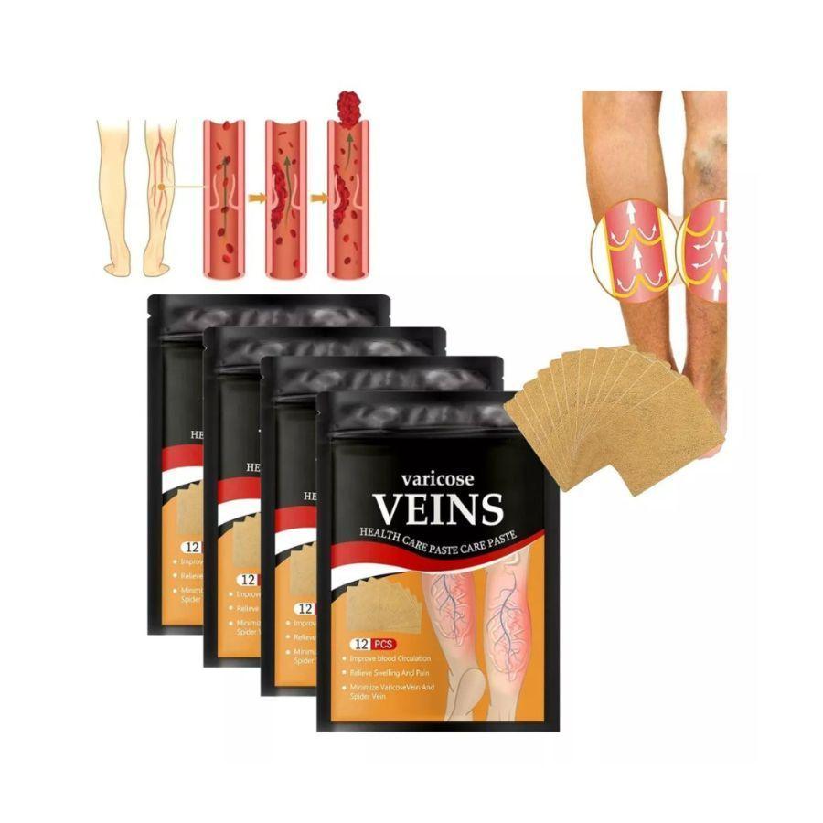 Pack 5 Parches De Tratamiento De Venas Varicosas 12pcs-2