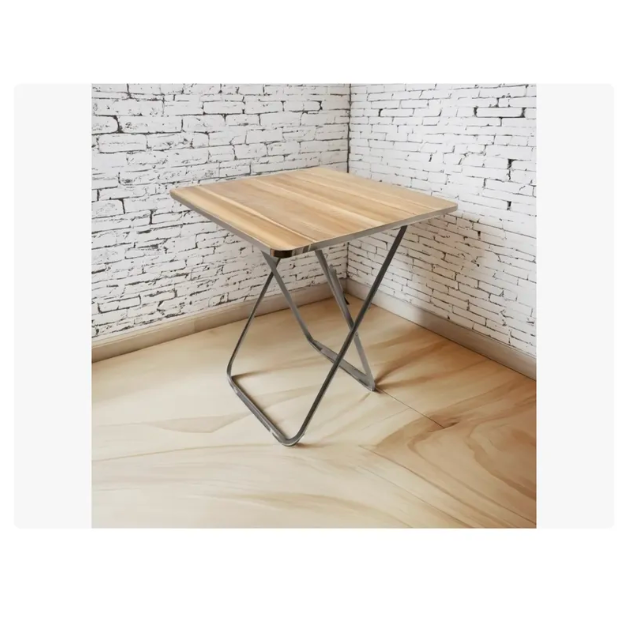 Mesa Plegable Portatil Multifuncional Cuadrada 80x80cm Marr n-2
