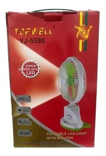 Ventilador Con Bombilla Topwell Rojo-1