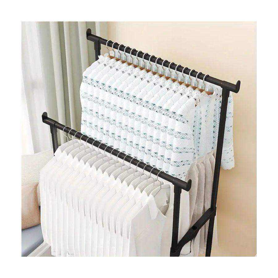 Colgador Ropa Metálico Closet Con Ruedas Perchero-3