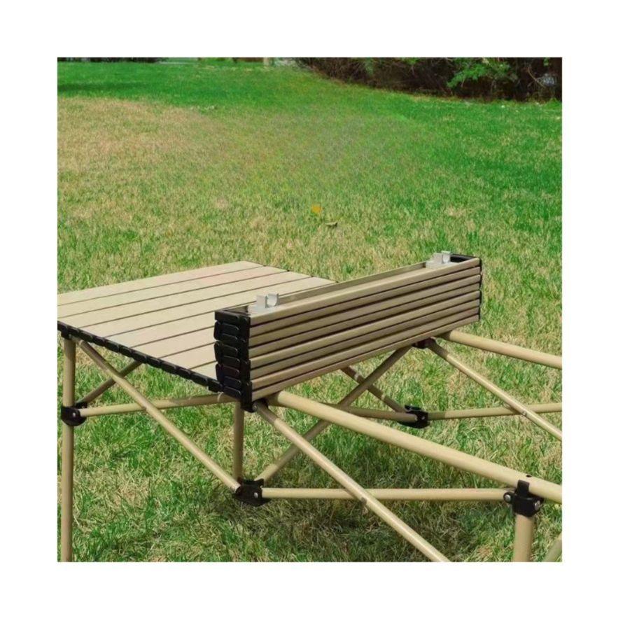 Mesa Camping Plegable Portátil Metálica + Bolso-2