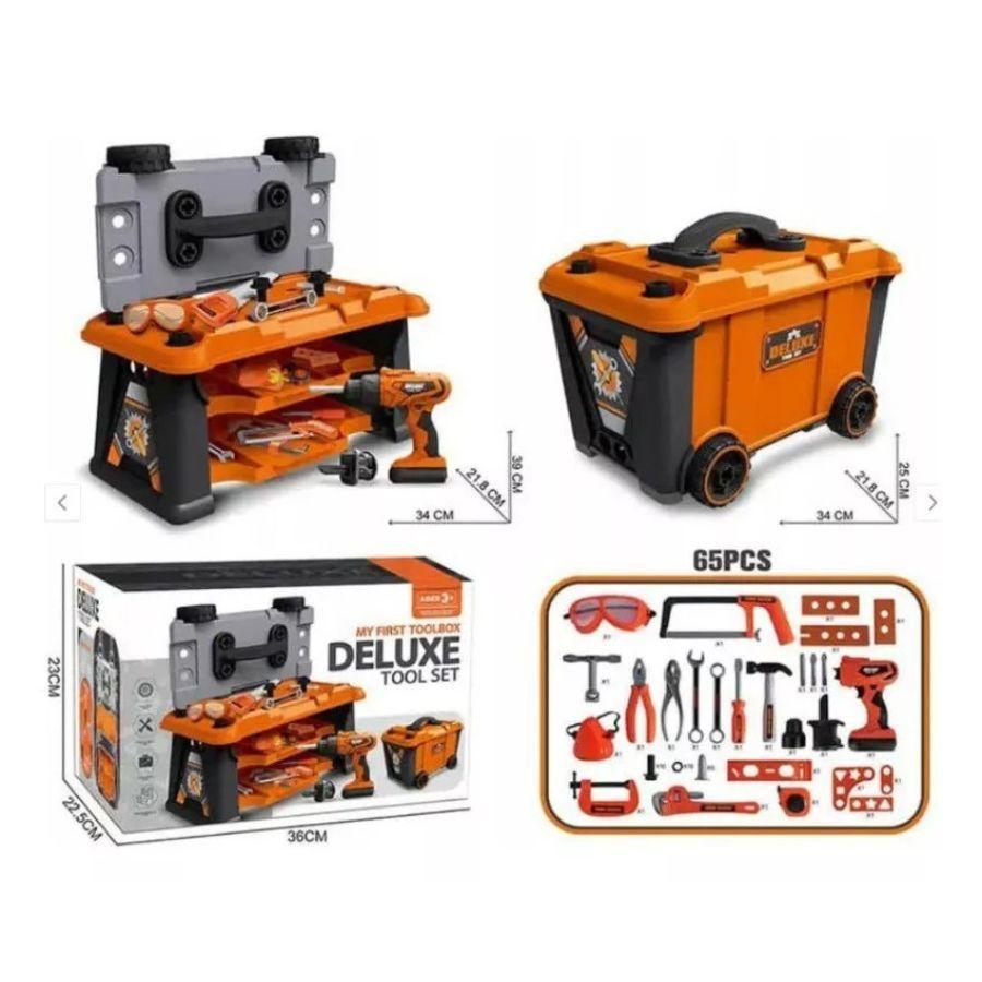 Caja De Herramientas Con Ruedas Infantil Juguete-2