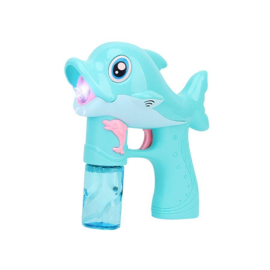 Juguete Pistola Eléctrica Delfín Burbujas Niños-0