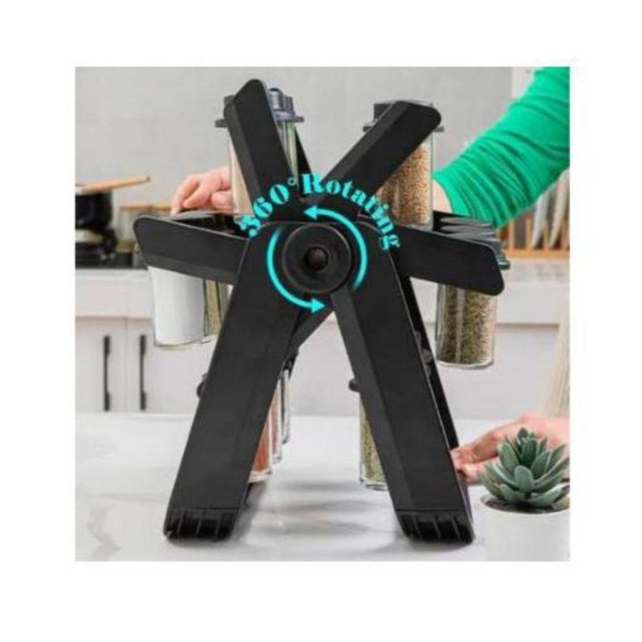 Especiero Giratorio Cocina 18 Frascos Rotativo 360° Practico-2