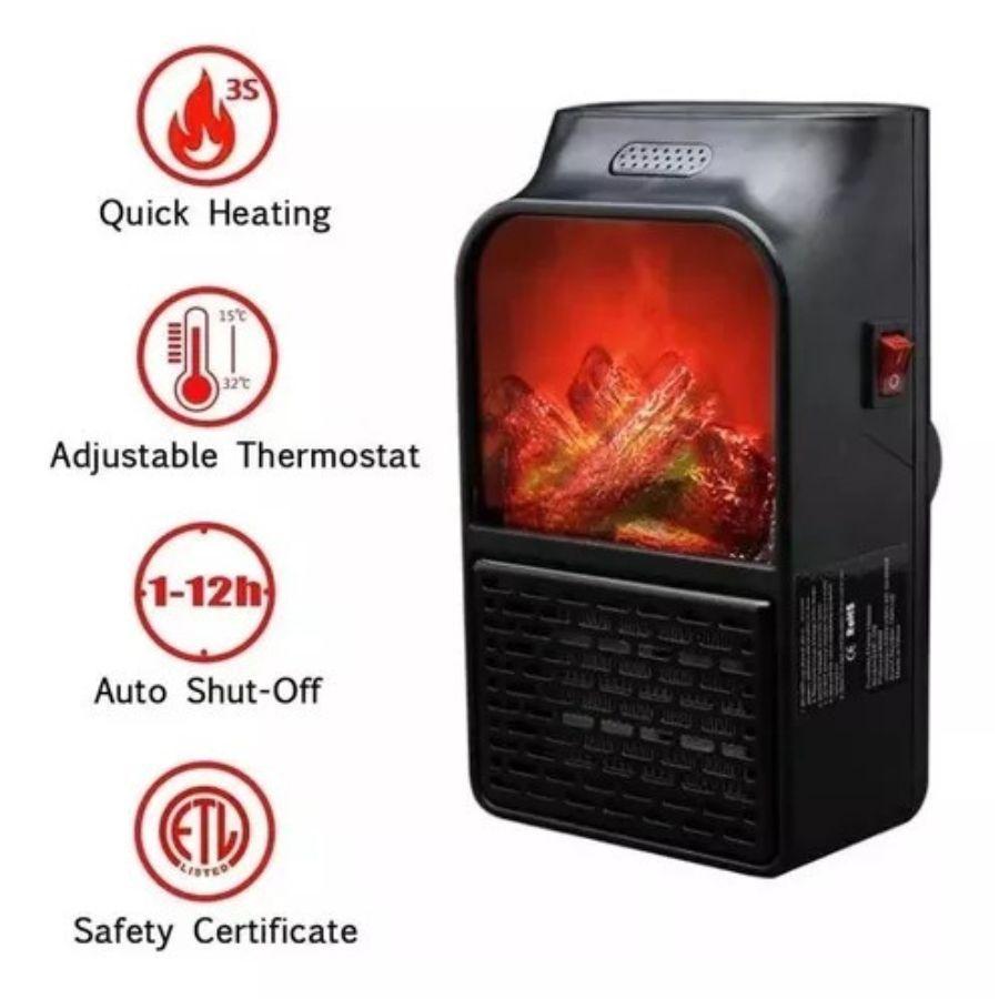 Mini Calefator Electrico Flame Heater Calentador Estufa Portatil-3