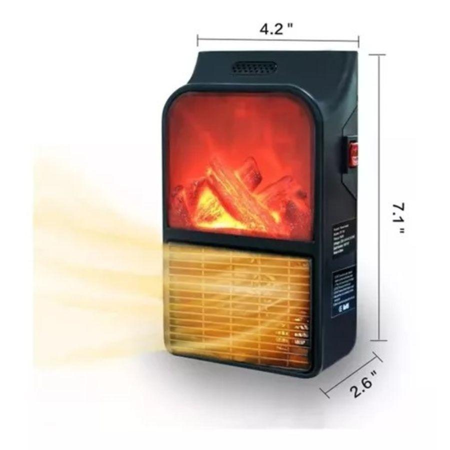 Mini Calefator Electrico Flame Heater Calentador Estufa Portatil-5