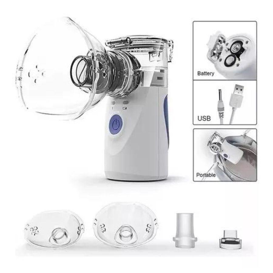 Nebulizador Portátil Terapia Niños Y Adultos Usb-3