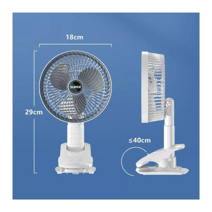 Mini Ventilador De Escritorio Con Clip De 3 Aspas-1
