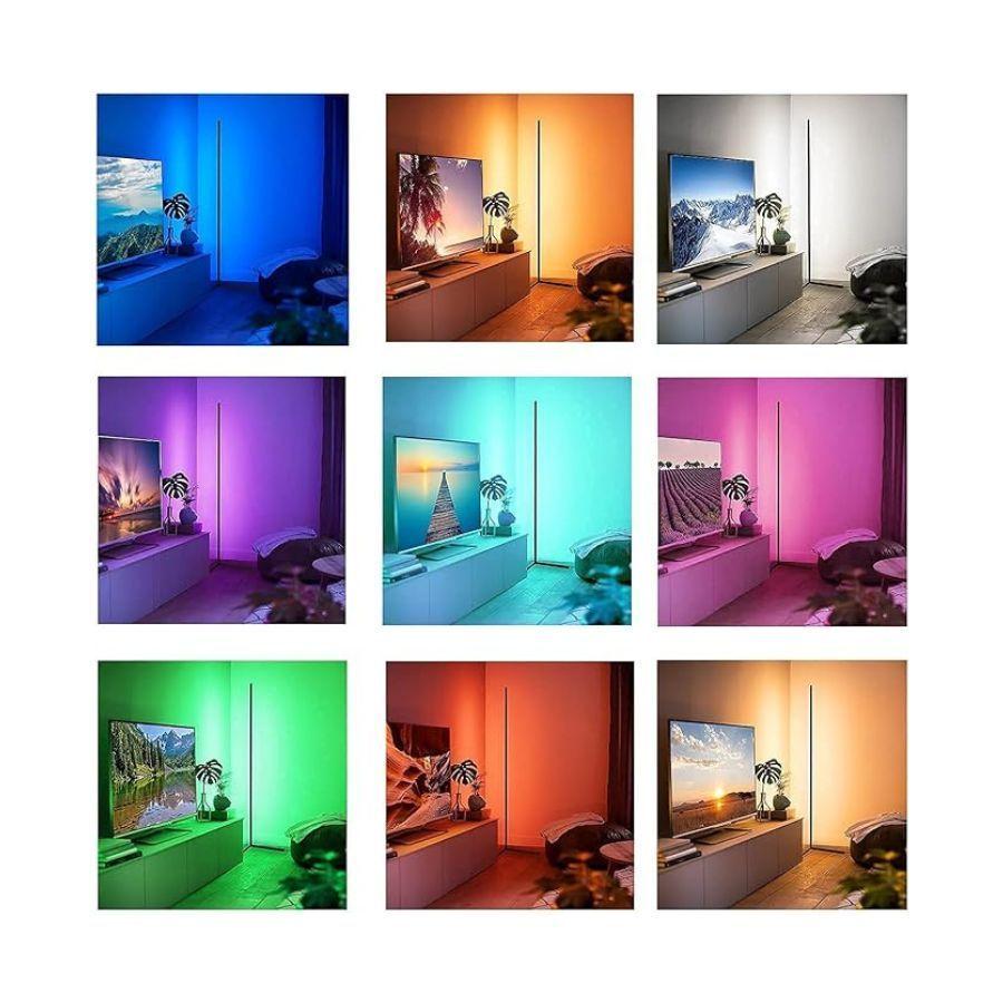 Lampara De Pie Rgb Esquinero Luz Led Control Floorlamp-3