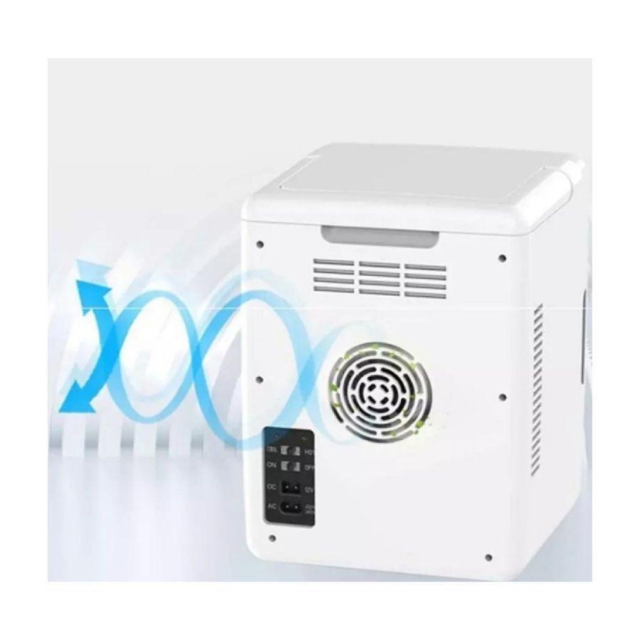 Mini Nevera Refrigerador Skincare Cooler 12 Litros Blanca Casa Auto-4
