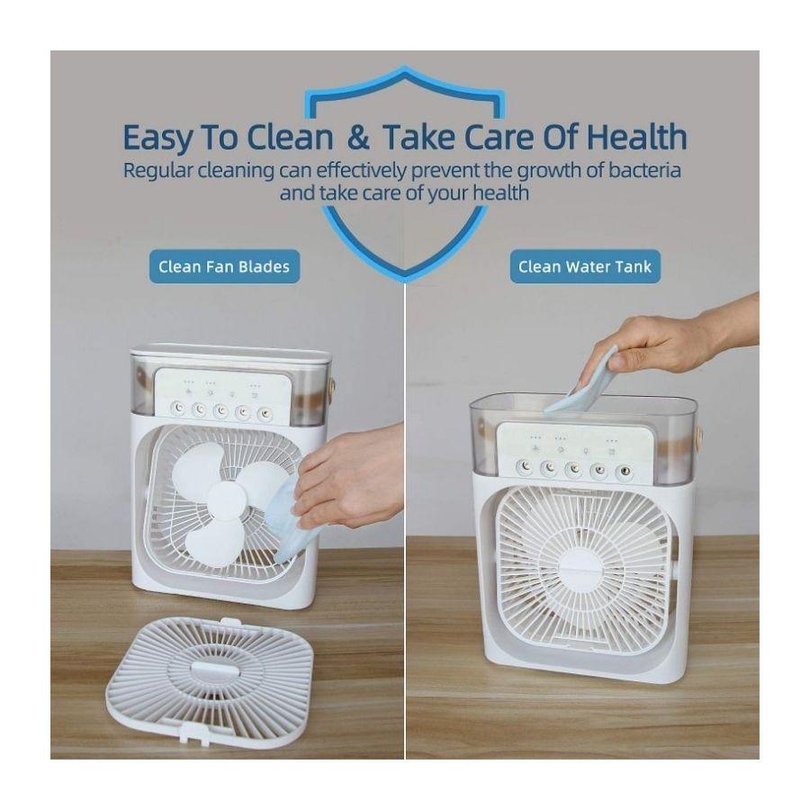 Mini Enfriador Portátil Aire Acondicionado Ventilador Usb-4