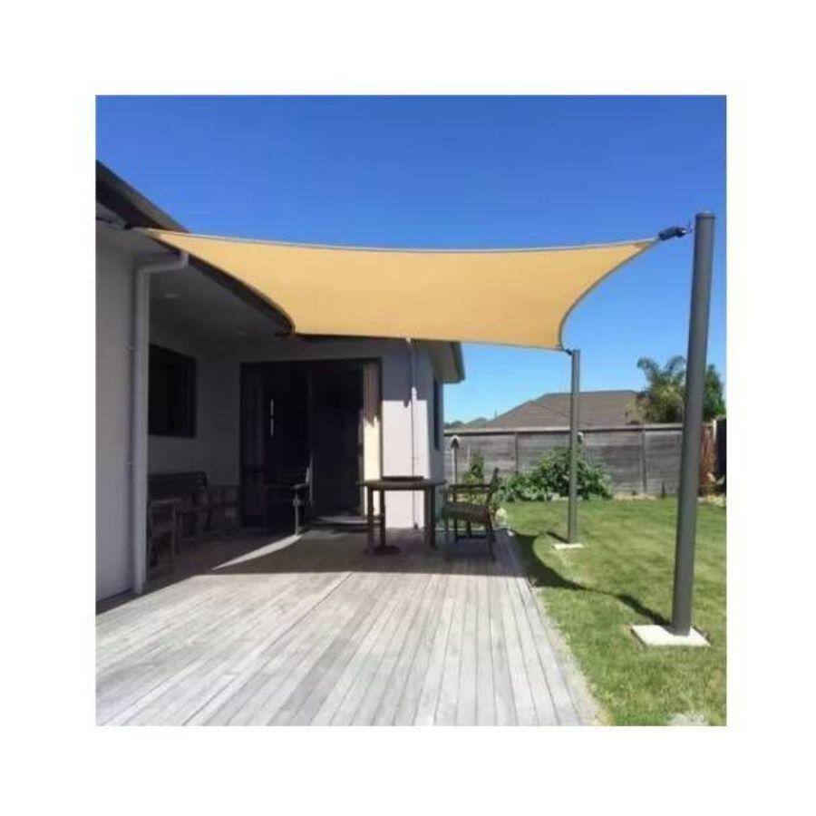 Carpa Lona Vela Sombra Cuadrada 5 Mts X 5 Mts-3