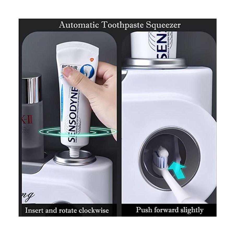 Dispensador de Pasta Dental de Pared Dorado-3