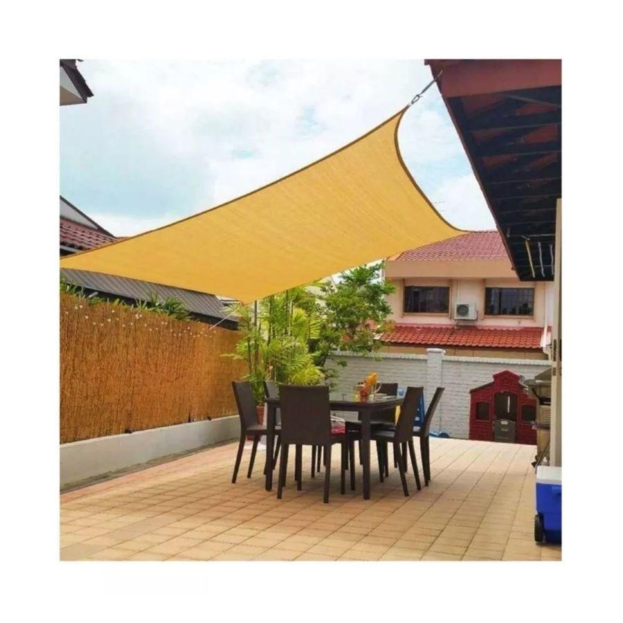 Lona Toldo Vela Sombra Malla Anti Uv Cuadrado 3x4m-3