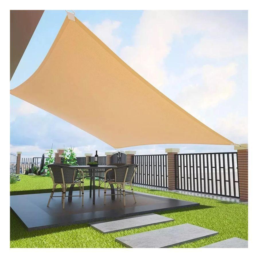 Lona Toldo Vela Sombra Malla Anti Uv Cuadrado 3x4m-4