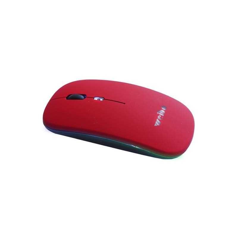 Mouse Imice Wireless 24ghz Inalámbrico Recargable Burdeo-2