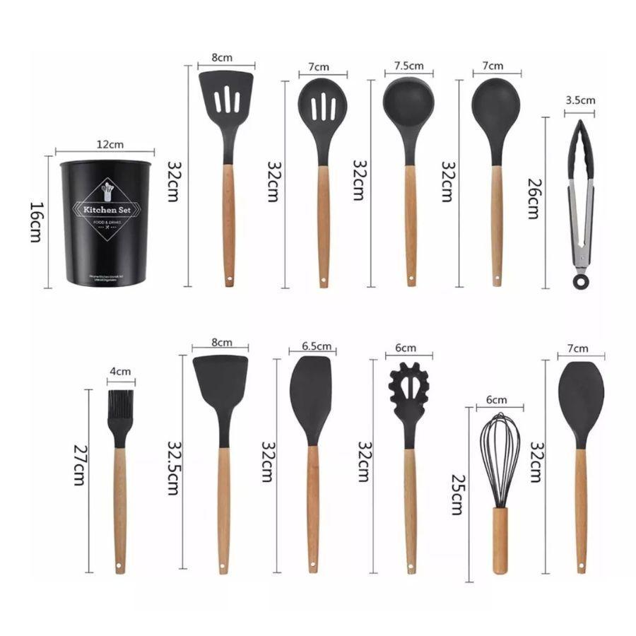 Set Cocina 12 Pcs Silicona Antiadherentes Gastronomicos-7