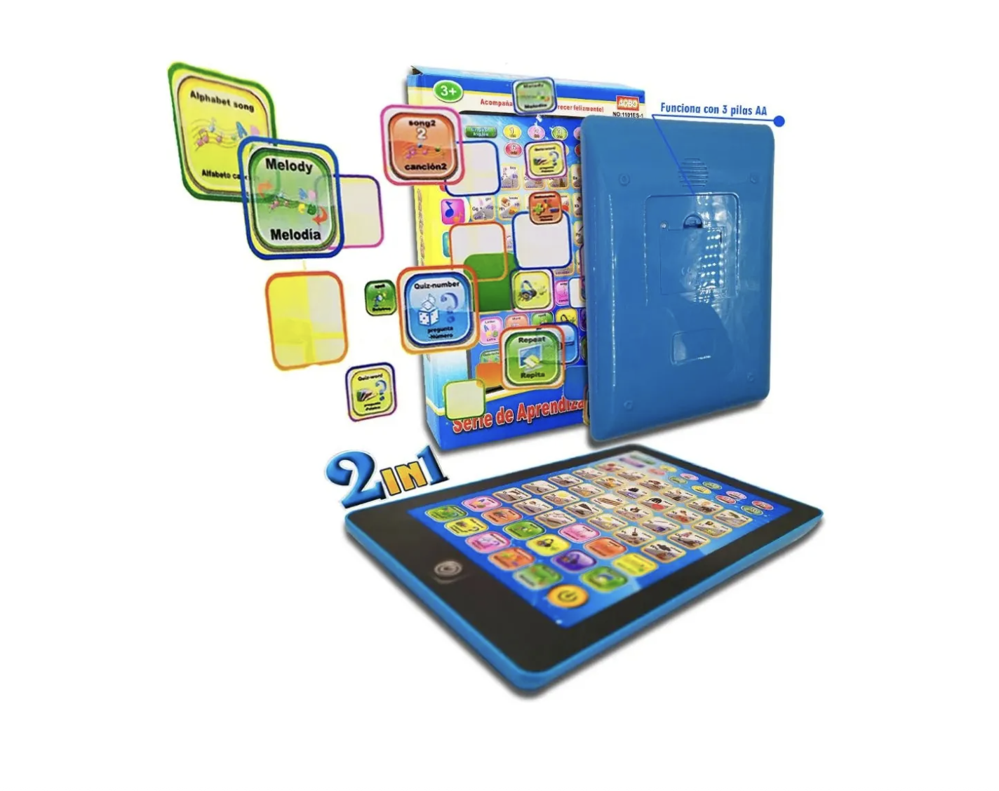 Tableta Tablet Didáctica Juegos Juguetes Infantil Musical-2