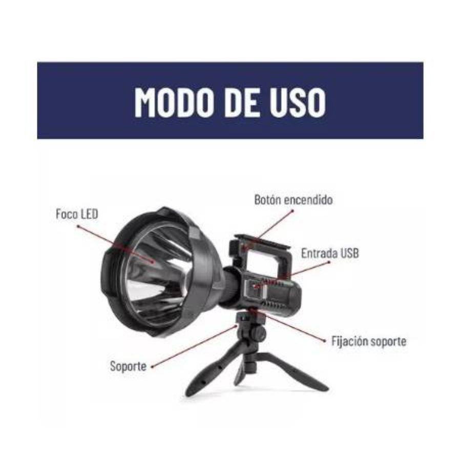 Linterna Led Foco Largo Alcance P50-4