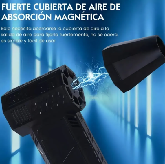 VENTILADOR TURBO SOPLADOR USB 130000 RPM 3 VELOCIDADES 200W RECARGABLE-2
