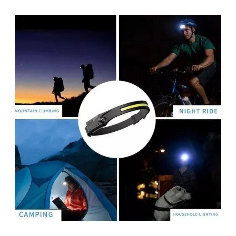 Linterna Cintillo Con Sensor Para Uso Frontal-2