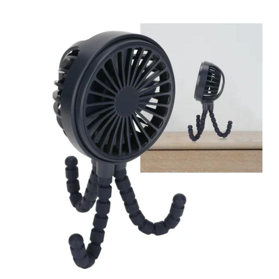 Ventilador Con Trípode Negro-1