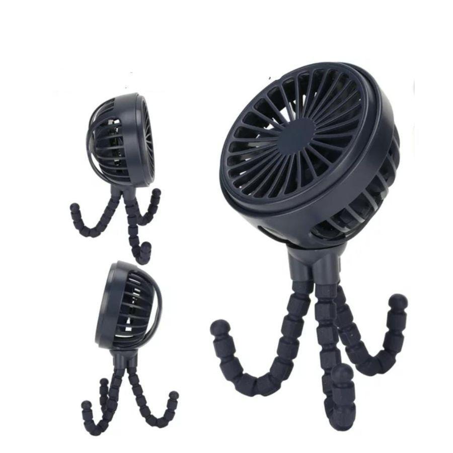 Ventilador Con Trípode Negro-2