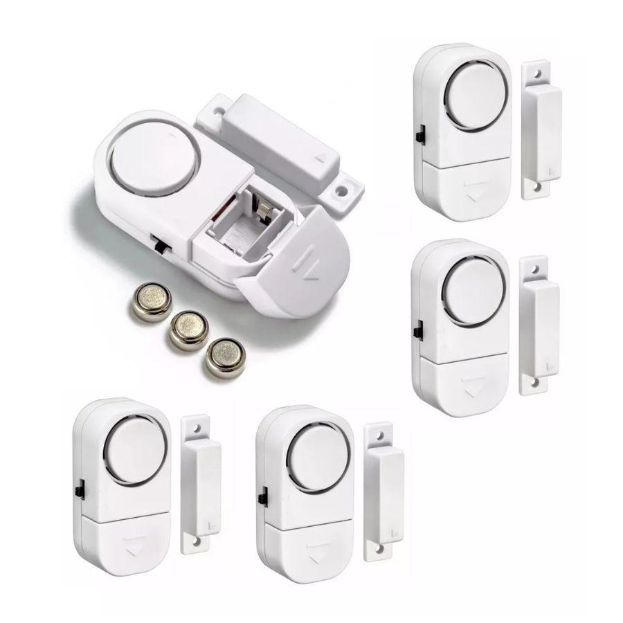 Pack 4 Alarma Para Puerta Ventana Con Sensor Magnético 90db -2