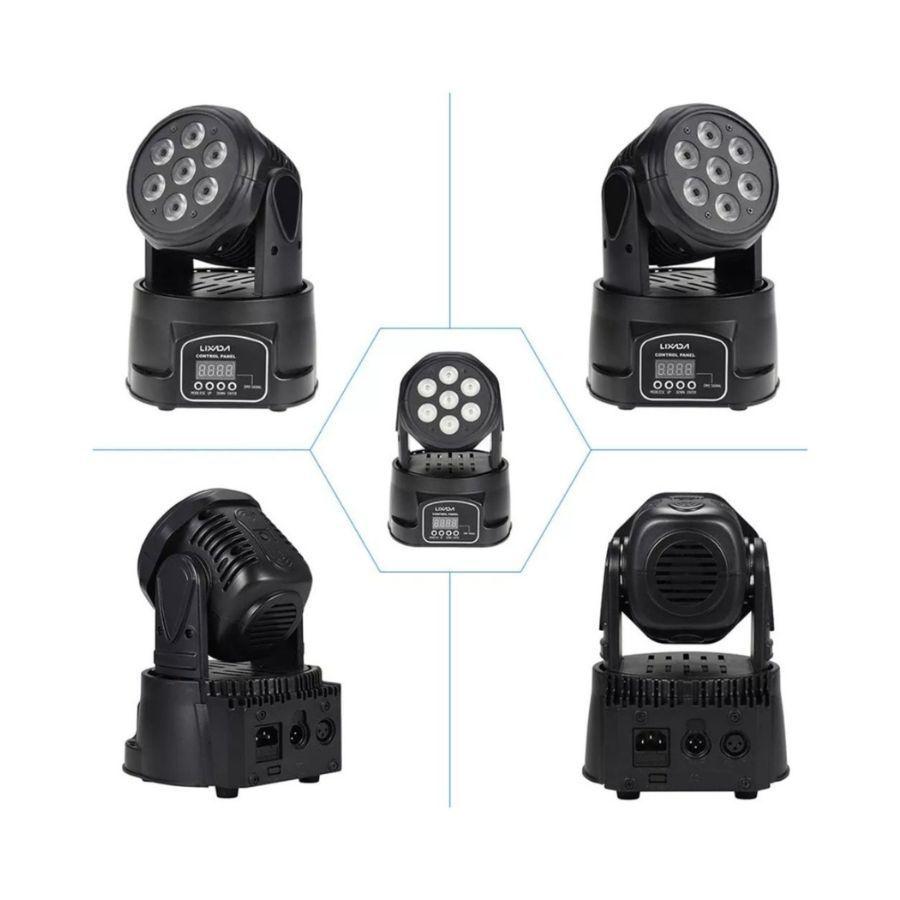 Luz De Escenario Cabezal Movil Luz 4 En 1 Rgb Led-2