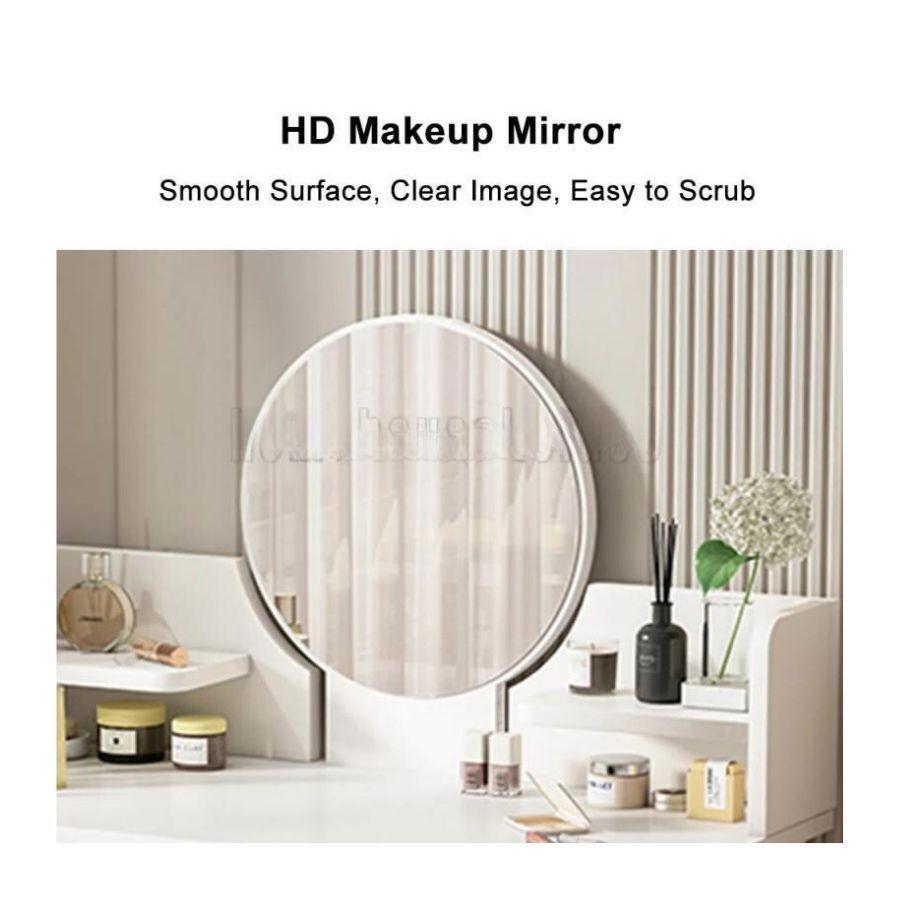 Mesa De Noche Maquillador Escritorio 2 Cajones Espejo-2