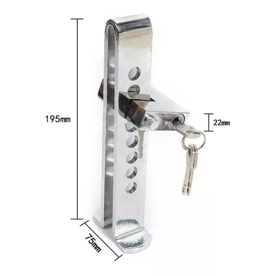 Traba Pedal Para Autos Candado Llave Antirrobo -3